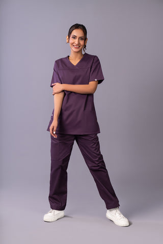 purple rain medical scrubs for women