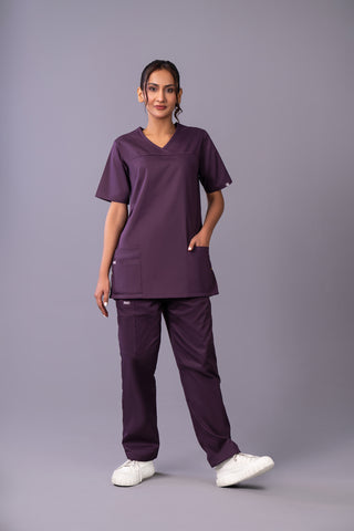 purple rain medical scrubs for women