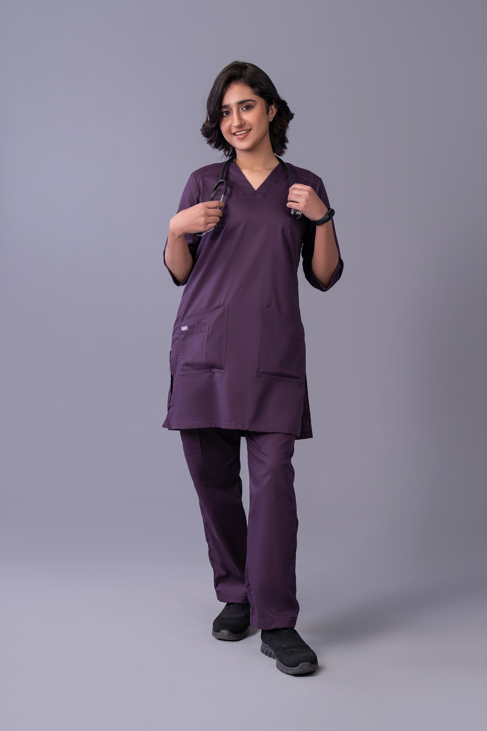Purple rain scrubs set
